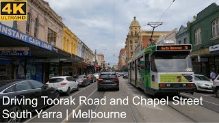 Driving Toorak Road And Chapel Street  Melbourne Australia  4K UHD [upl. by Ostler]