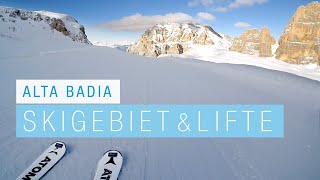 ALTA BADIA  Lagazuoi Skitour amp HorseLift  Skigebiet  12019 [upl. by Elyod]