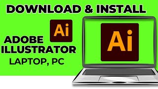 How to download illustrator on pc how to install adobe illustrator in laptop [upl. by Drawyeh]