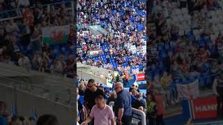 Charlie Savage Reading Son or Robbie Savage leaving the field before the game at Birmingham [upl. by Annawit]