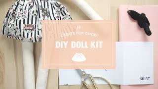 How To Make A Doll Skirt  Dumyé DIY Doll Making Kit [upl. by Htebarual448]