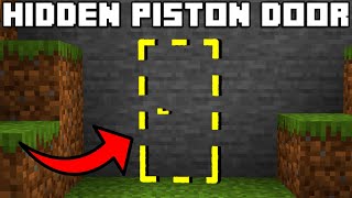 ✔ How to Make an Easy Piston Door in Minecraft [upl. by Enilegna]