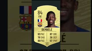 Dembele fifa card evolution [upl. by Kingsbury715]