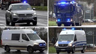 Wasserwerfer Großeinsatz von Landes und Bundespolizei in Lützerath  Einsatzfahrten [upl. by Dinny70]