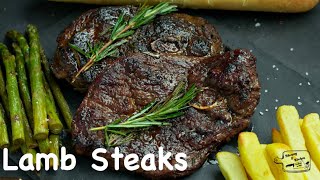 Lamb Steak Recipe  How to Perfectly Cook Steaks  PanSeared Lamb Steak [upl. by Milissent]