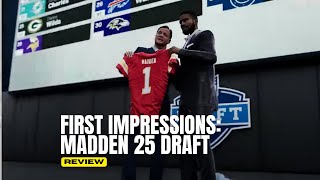 Madden 25 Draft amp Scouting System My First Impressions and Gameplay Insights [upl. by Neiman]