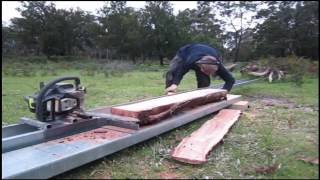 Making and Using a Cheap Chainsaw Mill [upl. by Anne727]