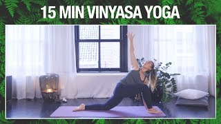 Vinyasa Flow 15 min  YOGA MET MILOU [upl. by Ahselrac]