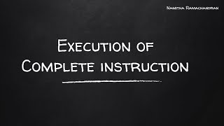 Execution of complete instruction 22 [upl. by Stanwood]