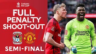 FULL PENALTY SHOOTOUT  Coventry City v Manchester United  Emirates FA Cup 202324 [upl. by Nodlew]