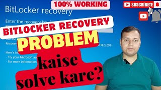 How to find your BitLocker recovery key Microsoft in Hindi  BitLocker Problem ko kaise solve kare [upl. by Emarej936]