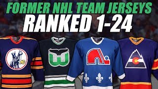 Former NHL Teams Jerseys Ranked 124 [upl. by Alieka665]