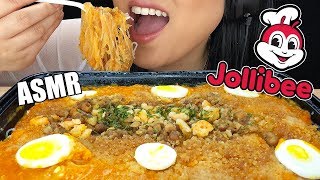 ASMR JOLLIBEE PALABOK PANCIT NOODLES EATING SOUNDS NOODLE SLURPING  No Talking ASMR Phan [upl. by Ttenneb]