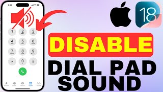 How To Disable Mute Dial Pad Sound on iPhone iOS18 [upl. by Elicec434]