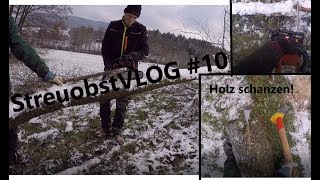 Holz SCHANZEN  StreuobstVLOG 10 [upl. by Nitsa]