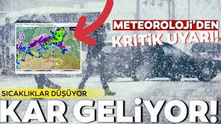 Karadeniz Üzerinden Yoğun Kar Geliyor Yeni Soğuk Hava Dalgası Ne Zaman❄️❄️🌨️🌨️🌪️🌀⚠️ [upl. by Nonnair]