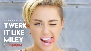 Twerk it like Miley  Brandon Beal DAWIN Remix  Lyrics [upl. by Knowling]