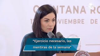 “Es un ejercicio necesario” dice Elizabeth García Vilchis al defender “las mentiras de la semanaquot [upl. by Alonso]