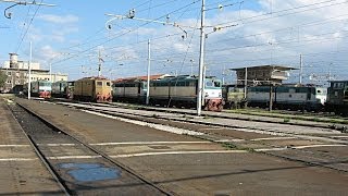 HD  Linee Ferroviarie Deposito Locomotive Messina Centrale e Stazione Ferroviaria Messina Scalo [upl. by Elicul484]