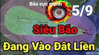 Dự báo thời tiết hôm nay và ngày 59 và 3 ngày tới  Bão số 3 sắp thành siêu bão tiến vào đất liền [upl. by Redna]