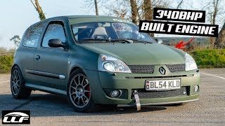 THE 340BHP RENAULT CLIO 182 TURBO BUILT ENGINE [upl. by Cockburn99]