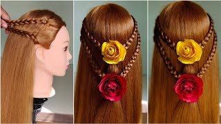 Most Beautiful hairstyle idea  New hairstyle for long hair  braids hairstyle for girls [upl. by Aggy]