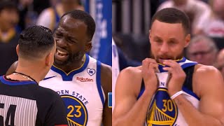 Stephen Curry cries after Draymond Green got ejected 4mins into the game 😳 [upl. by Jopa161]