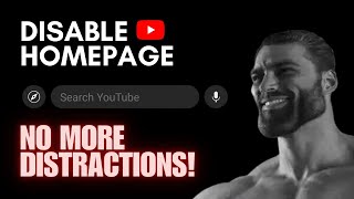 How To Disable YouTube Homepage [upl. by Siloam434]