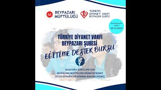 Türkiye Diyanet Vakfı Beypazarı Şubesi Bursu [upl. by Clayborn]