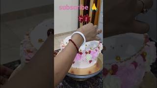 1m nozzle side flowers design  fondant star sticks cake  fondant star cake decoration shorts yt [upl. by Niwrad743]