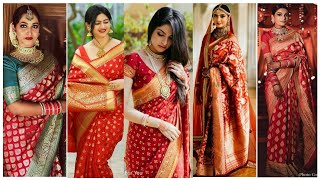 Wedding amp Party Wear Special Saree Haul👗SilkBanarasiBandhejKanjivaram Saree Review👗Heer Fashion [upl. by Gnort]