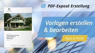 PDF Exposé Basics – Vorlagen erstellen amp bearbeiten  onOffice Software [upl. by Welles]