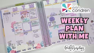 NEW WEEKLY PLAN WITH ME  ERIN CONDREN VERTICAL PLANNER planwithme [upl. by Mercola]