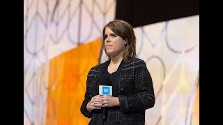 Princess Eugenie and Princess Beatrice speak at WE Day UK 2018 [upl. by Torp]