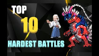 Top 10 Hardest Battles in Pokémon Emerald Elite Redux v20 [upl. by Ajram]