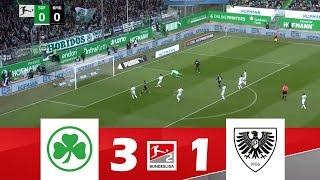 SpVgg Greuther Fürth vs SC Preußen Münster 31  2 Bundesliga 202425  Match Highlights [upl. by Carbone182]