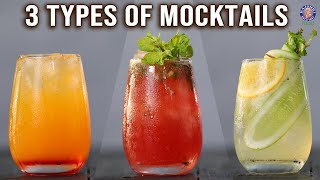 3 Quick amp Easy Homemade Mocktails  NonAlcoholic Drinks For Date Nights GetTogether Parties [upl. by Delaney]