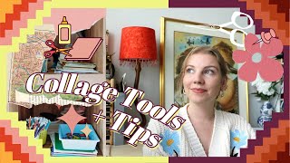 Tools to use for Collage Art  Collage Art Tips for Beginners Best Tools for Collage Art [upl. by Rodolph]