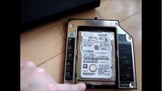 Tutorial  Lenovo ThinkPad T  Festplatte HDD in Ultrabay Schacht einbauen anstatt DVD Laufwerk [upl. by Carley96]