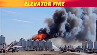 BREAKING NEWS Lafrenz Seed Elevator Fire In Langdon North Dakota [upl. by Boot]