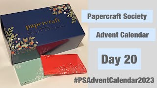 Papercraft Society Advent CalendarDay 20 ➡️ Shaker card ⬅️ psadventcalendar2023 paperdiscovery [upl. by Lirbaj579]