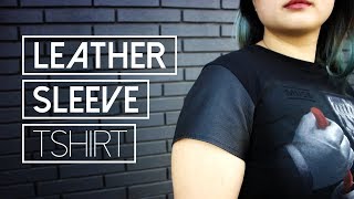 Add Leather Sleeves to a Tshirt [upl. by Nanreh]