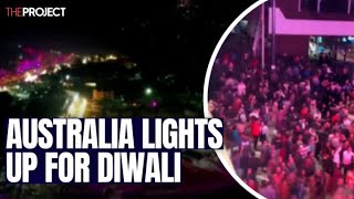 Australia Lights Up To Celebrate Diwali [upl. by Llednar]