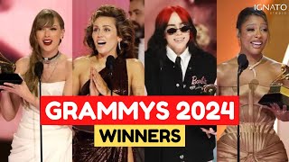 GRAMMYS 2024 WINNERS  GANADORES [upl. by Coltun]