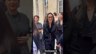 Michelle Yeoh during Paris Fashion Week michelleyeoh [upl. by Erdei]