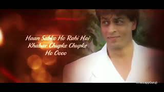 Do DIl Mil Rahe Hai Whatsapp Status  Shahrukh Khan Mahima Chaudhary [upl. by Eelarol]