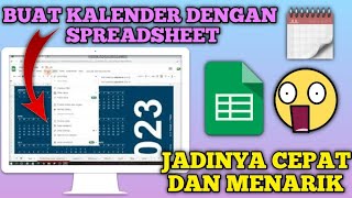 Cara Membuat Kalender di Google Spreadsheet [upl. by Lucille]