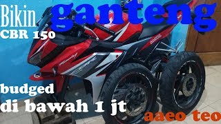 Modif cbr 150 facelift ganteng gak perlu mahal [upl. by Rostand]