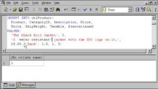 SQL SERVER Tutorial  TSQL Inserting Data  Identity Values  Delimiters  Insert Multiple Rows [upl. by Ahsinaw111]