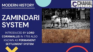 Zamindari System in India  Permanent Settlement Act 1793  Lord Cornwallis  UPSC [upl. by Rockwood]